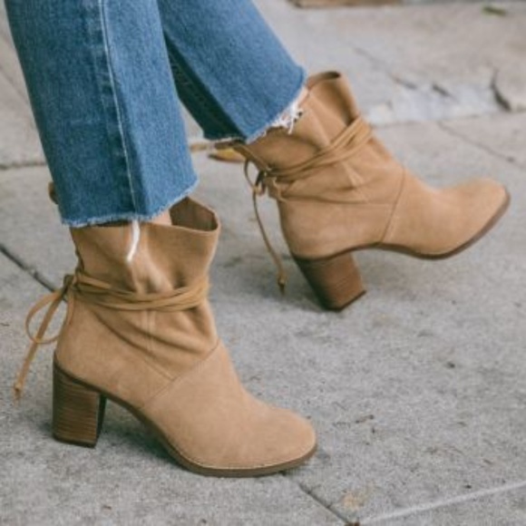 TOMS Shoes - NEW w/ Box TOMS Mila Ankle Boots Brown Suede